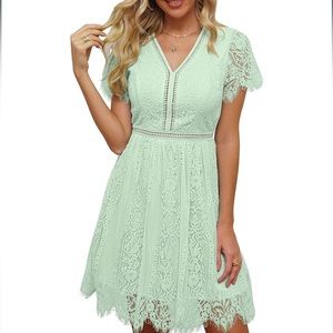 Merokeety Floral Lace Cocktail/Party Dress- Mint  (brand new-with tags!)